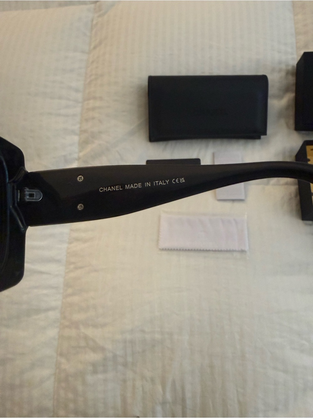 Chanel Black Square Sunglasses - Iconic Designer Women’s Shades - Picture 4 of 8